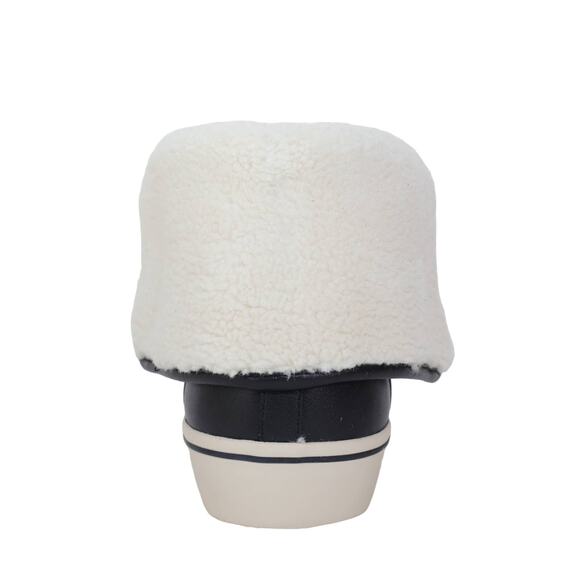 Coach Womens Sig Jacquard Fold Over Sherpa High Tops-Womens 9-Cocoa/Black-NWT - Picture 5 of 13